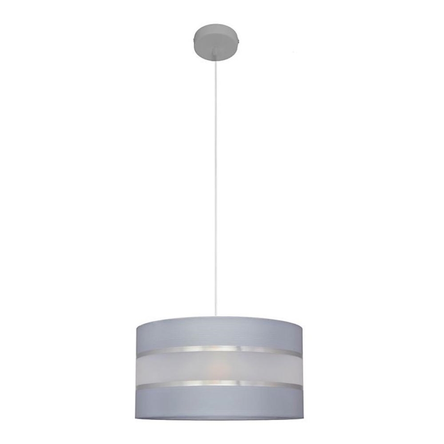 Подвесная люстра HELEN 1xE27/15W/230V ⌀ 35 cm серая/серебряная