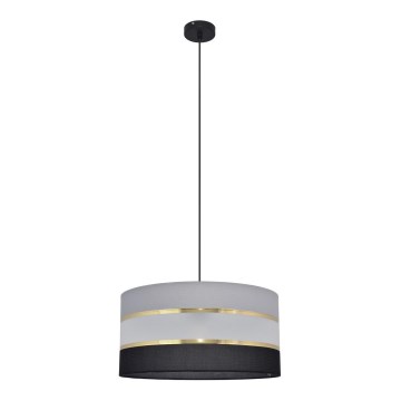 Подвесная люстра HELEN 1xE27/15W/230V ⌀ 40 cm черная/серая/золотая