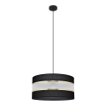 Подвесная люстра HELEN 1xE27/15W/230V ⌀ 40 cm черная/золотая
