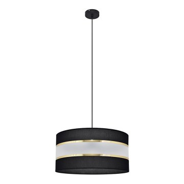 Подвесная люстра HELEN 1xE27/15W/230V ⌀ 40 cm черная/золотая