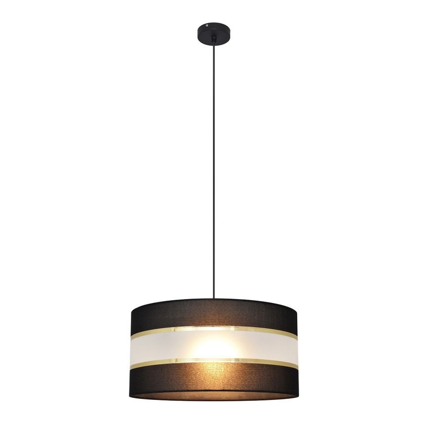 Подвесная люстра HELEN 1xE27/15W/230V ⌀ 40 cm черная/золотая