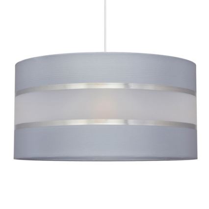 Подвесная люстра HELEN 1xE27/15W/230V ⌀ 40 cm серая/серебряная