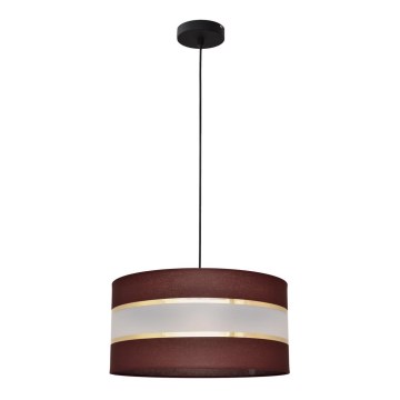 Подвесная люстра HELEN 1xE27/15W/230V ⌀ 40 cm коричневая/черная/золотая