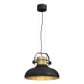 Подвесная люстра HELSING 1xE27/60W/230V золотая