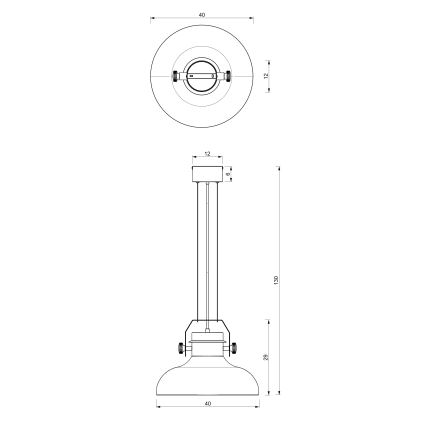 Подвесная люстра HELSING 1xE27/60W/230V золотая