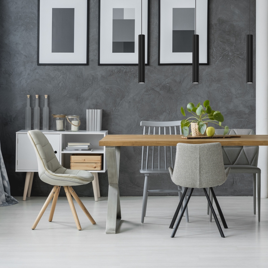 Подвесная люстра HUDSON 1xGU10/8W/230V черный