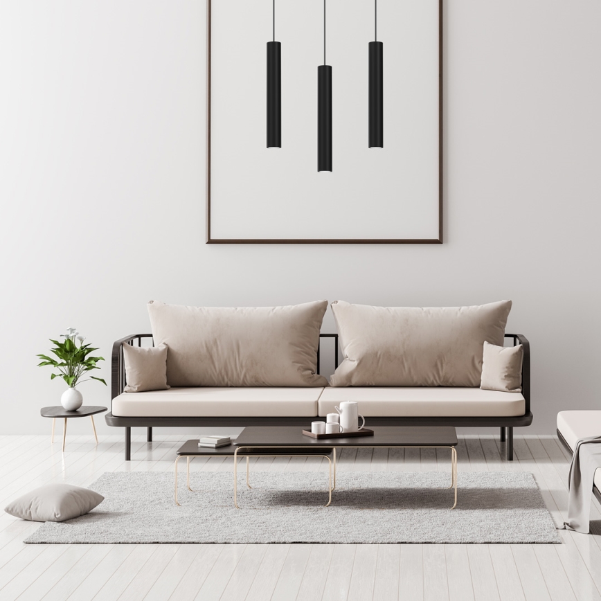 Подвесная люстра HUDSON 3xGU10/8W/230V черный