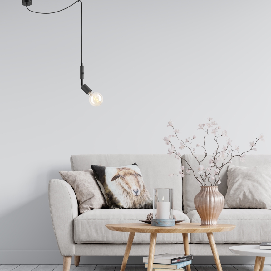 Подвесная люстра INA 1xE27/42W/230V черный