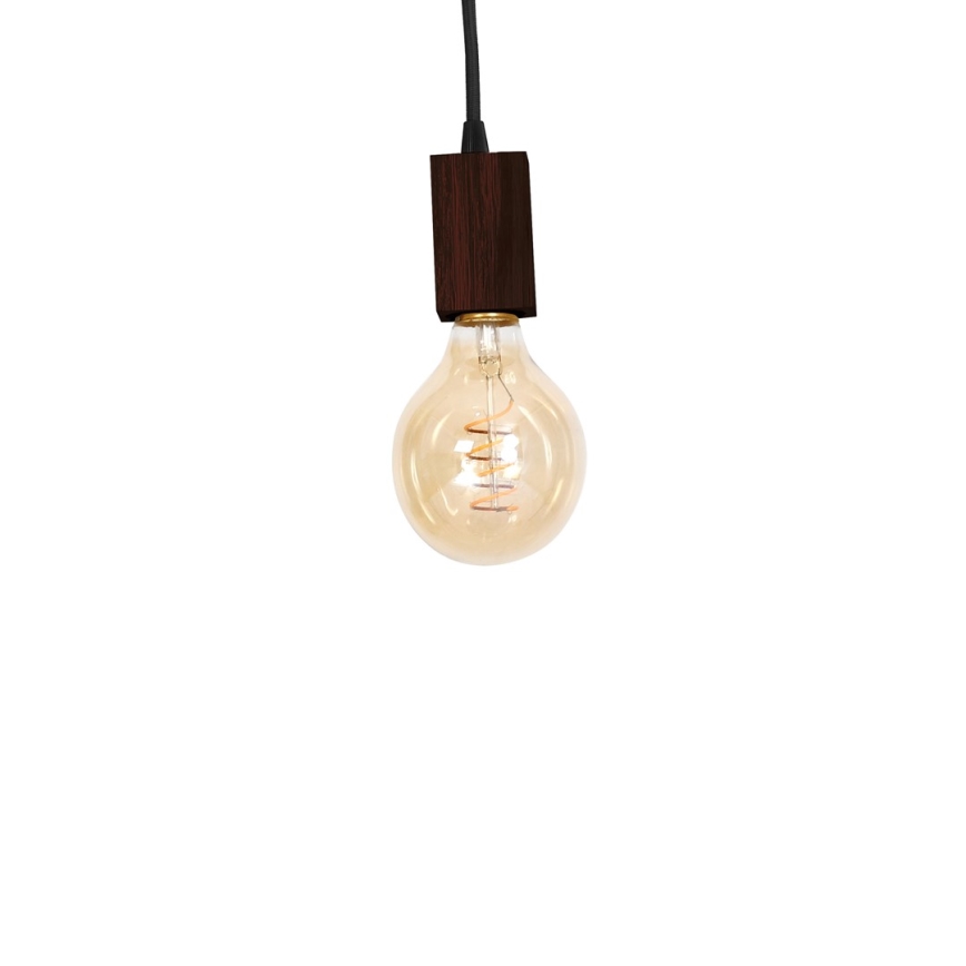 Подвесная люстра JACK 3xE27/40W/230V коричневый/дерево