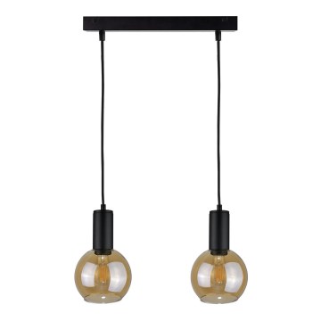 Подвесная люстра JANTAR BLACK 2xE27/60W/230V