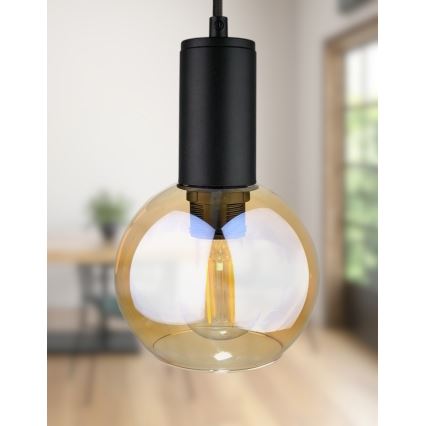 Подвесная люстра JANTAR BLACK 2xE27/60W/230V