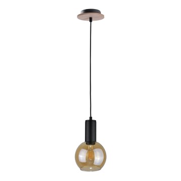 Подвесная люстра JANTAR WOOD 1xE27/60W/230V