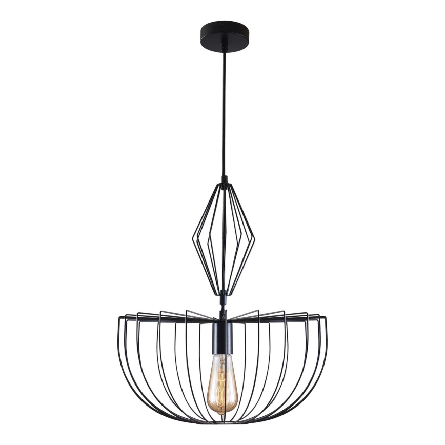 Подвесная люстра JASMINA 1xE27/20W/230V диаметр 40 см черный
