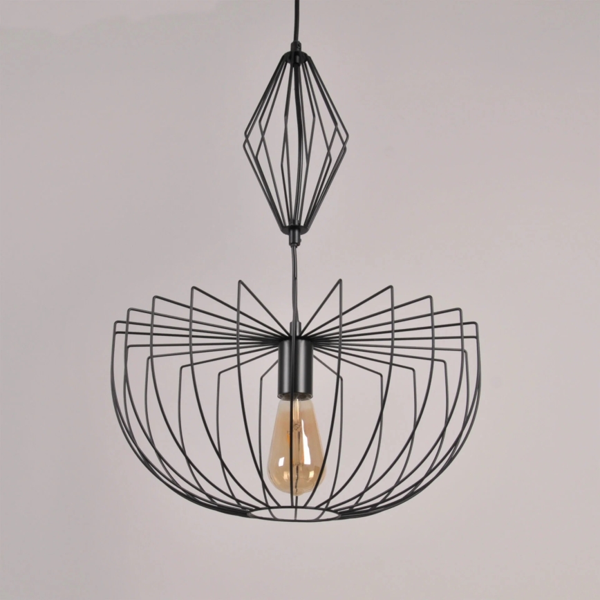 Подвесная люстра JASMINA 1xE27/20W/230V диаметр 40 см черный