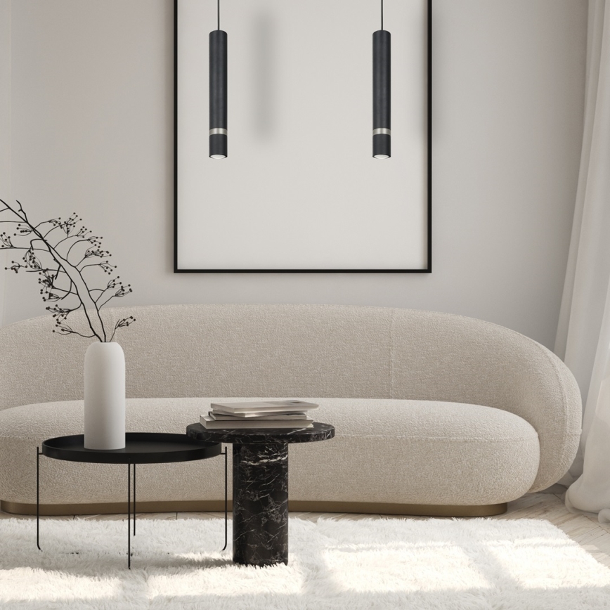 Подвесная люстра JOKER 1xGU10/25W/230V черный/матовый хром