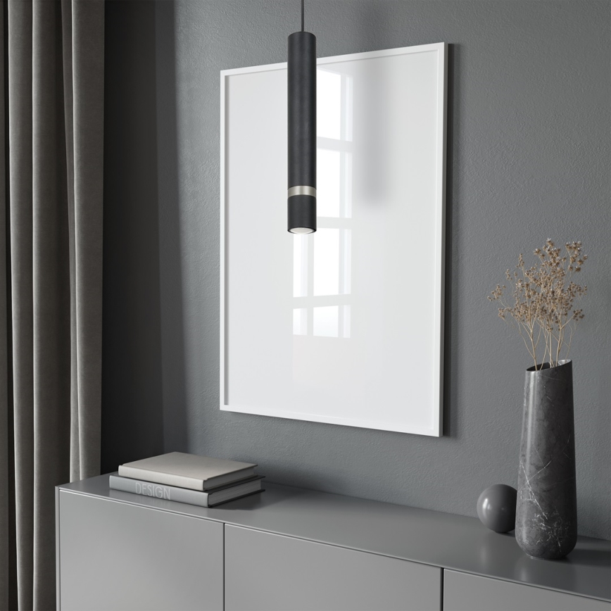 Подвесная люстра JOKER 1xGU10/25W/230V черный/матовый хром