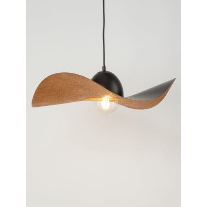 Подвесная люстра KAPELLO 1xE27/60W/230V диаметр 55 cm черная/медная