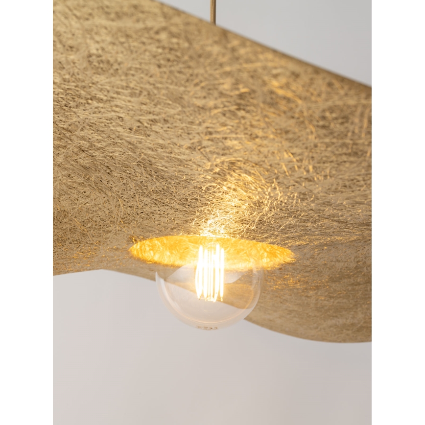 Подвесная люстра KAPELLO 1xE27/60W/230V диаметр 55 cm золотая