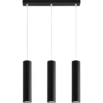 Подвесная люстра KARADON 3xGU10/30W/230V черный