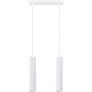 Подвесная люстра KARBON 2xGU10/10W/230V белый