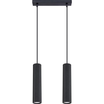 Подвесная люстра KARBON 2xGU10/10W/230V черный