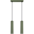 Подвесная люстра KARBON 2xGU10/10W/230V зеленый
