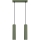 Подвесная люстра KARBON 2xGU10/10W/230V зеленый