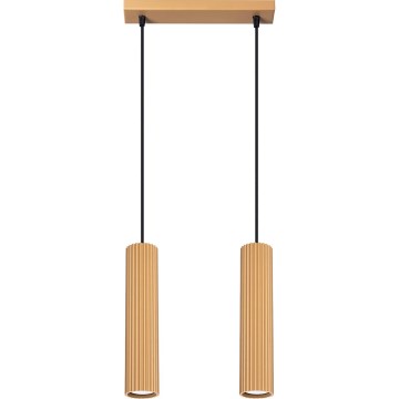 Подвесная люстра KARBON 2xGU10/10W/230V золотистый