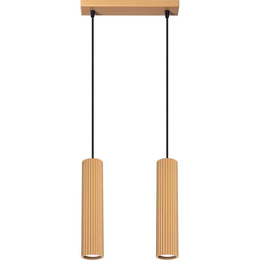 Подвесная люстра KARBON 2xGU10/10W/230V золотистый