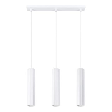 Подвесная люстра KARBON 3xGU10/10W/230V белый