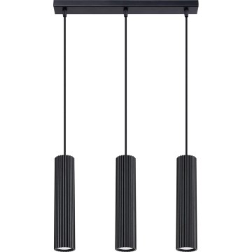 Подвесная люстра KARBON 3xGU10/10W/230V черный
