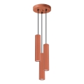 Подвесная люстра KARBON 3xGU10/10W/230V красный