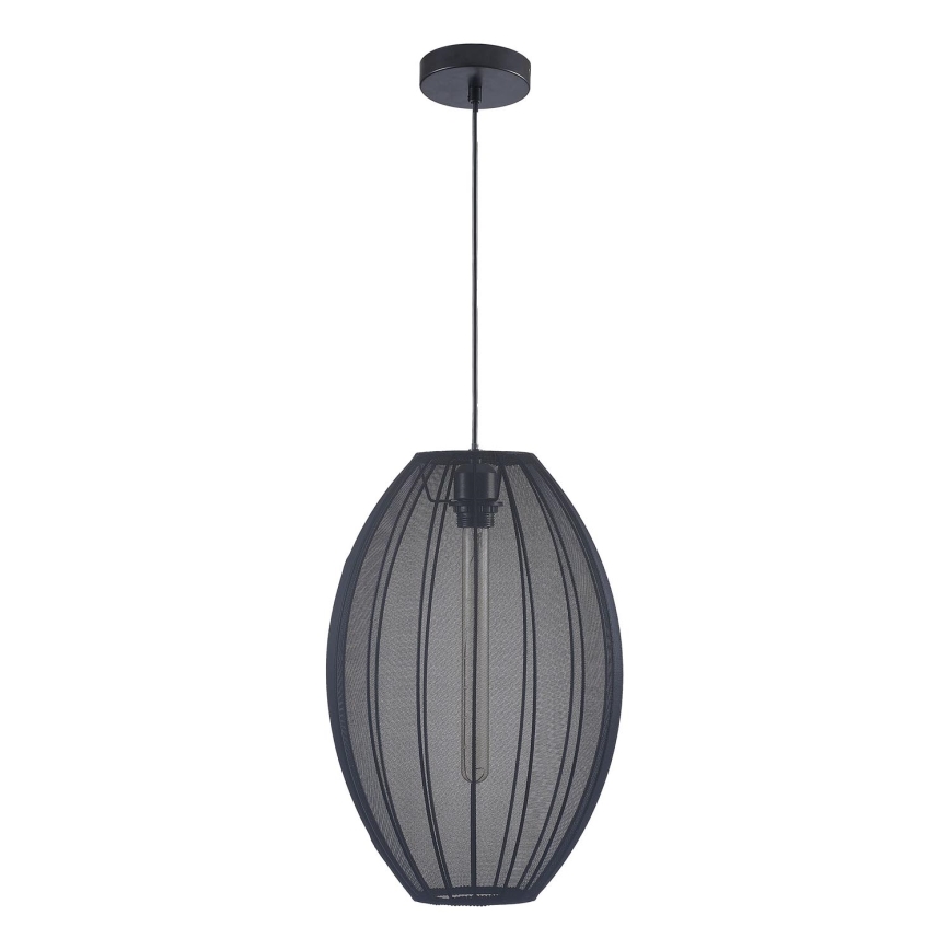 Подвесная люстра KAREI 1xE27/20W/230V диаметр 30 см черный