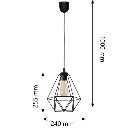 Подвесная люстра KARO 1xE27/15W/230V