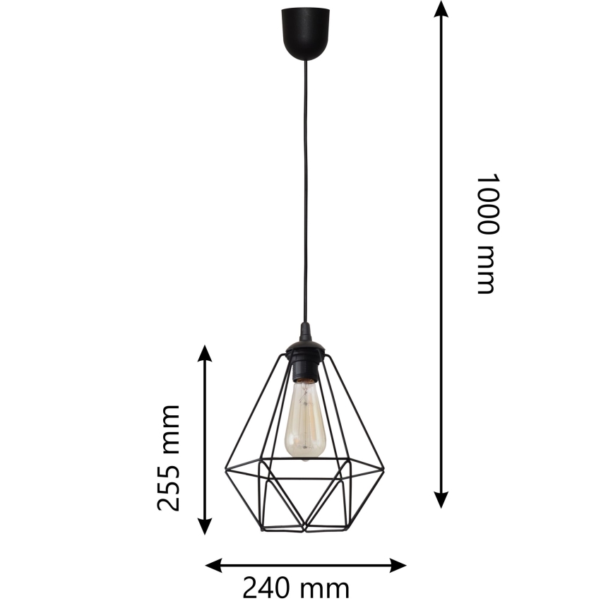 Подвесная люстра KARO 1xE27/15W/230V