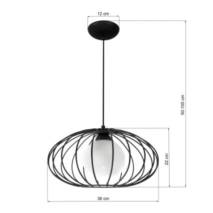 Подвесная люстра KRONOS 1xE14/40W/230V