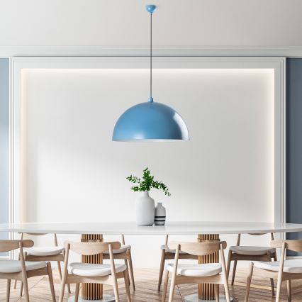 Подвесная люстра KURE 1xE27/40W/230V синий