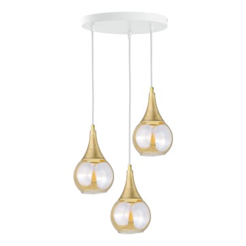 Подвесная люстра LACRIMA WHITE 3xE27/60W/230V диаметр 30 см