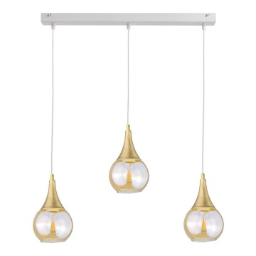 Подвесная люстра LACRIMA WHITE 3xE27/60W/230V
