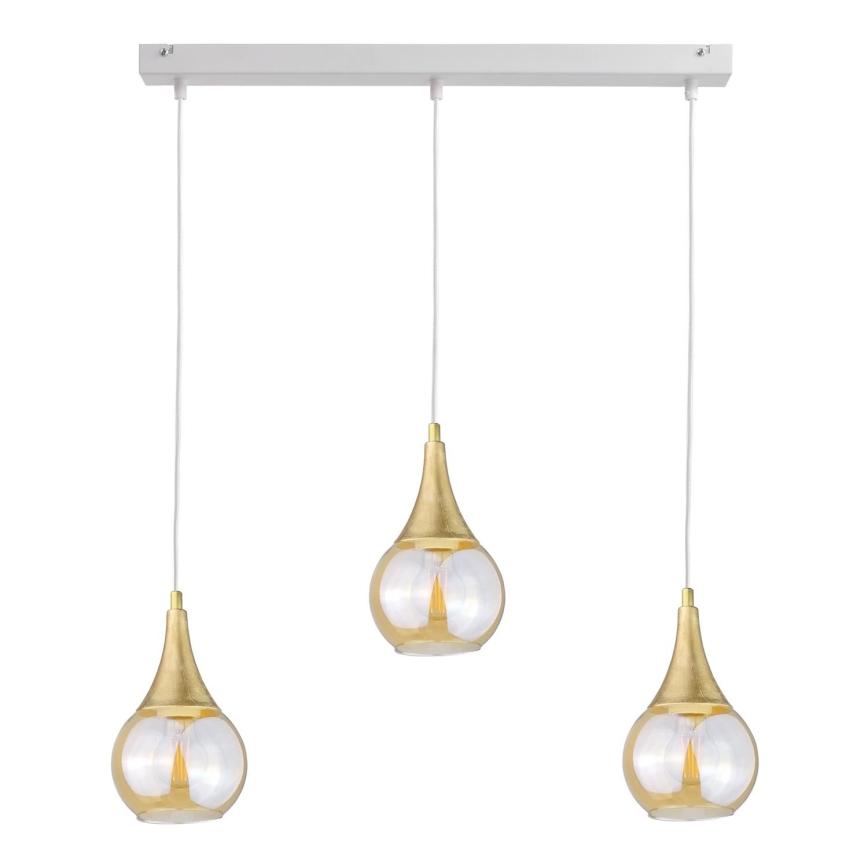 Подвесная люстра LACRIMA WHITE 3xE27/60W/230V
