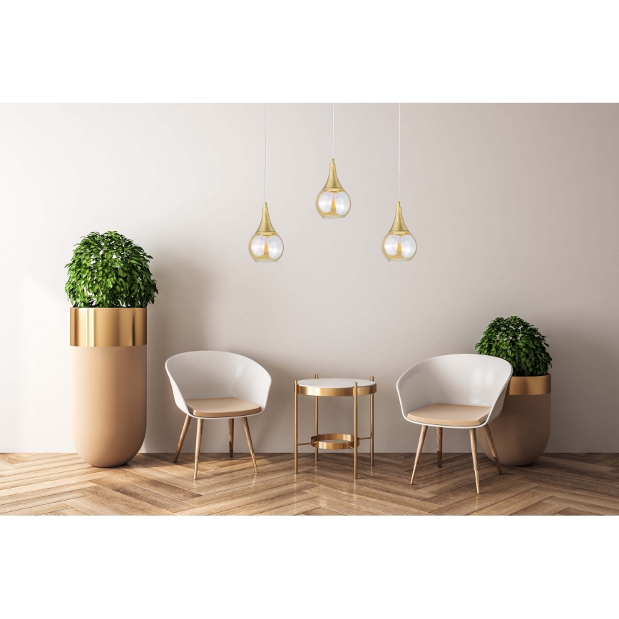 Подвесная люстра LACRIMA WHITE 3xE27/60W/230V
