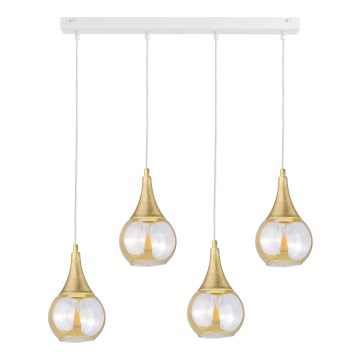 Подвесная люстра LACRIMA WHITE 4xE27/60W/230V