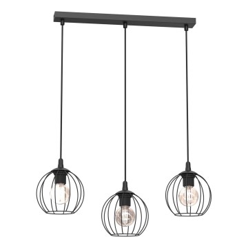 Подвесная люстра LAPS 3xE27/15W/230W черный