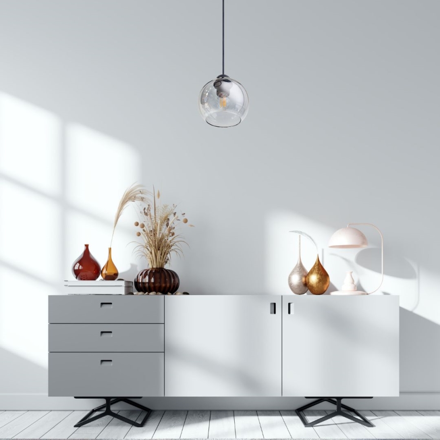 Подвесная люстра LATIL 1xE27/60W/230V черный