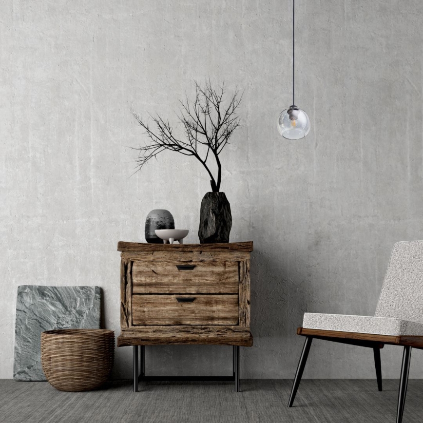 Подвесная люстра LATIL 1xE27/60W/230V черный