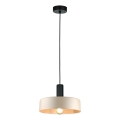 Подвесная люстра LATTE 1xE27/60W/230V бежевый/черный
