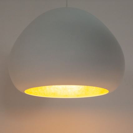 Подвесная люстра LAVA 1xE27/15W/230V белый/золотистый