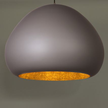 Подвесная люстра LAVA 1xE27/15W/230V серо-коричневый/золотистый