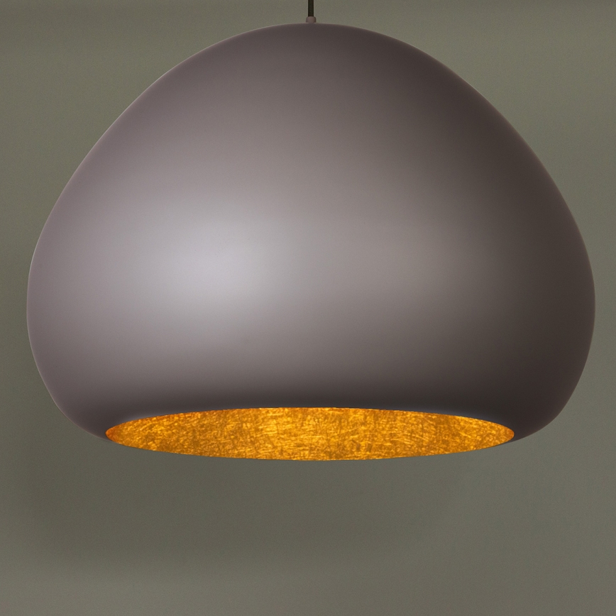 Подвесная люстра LAVA 1xE27/15W/230V серо-коричневый/золотистый