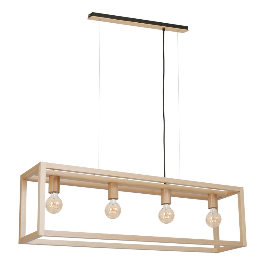 Подвесная люстра LEGNO 4xE27/60W/230V